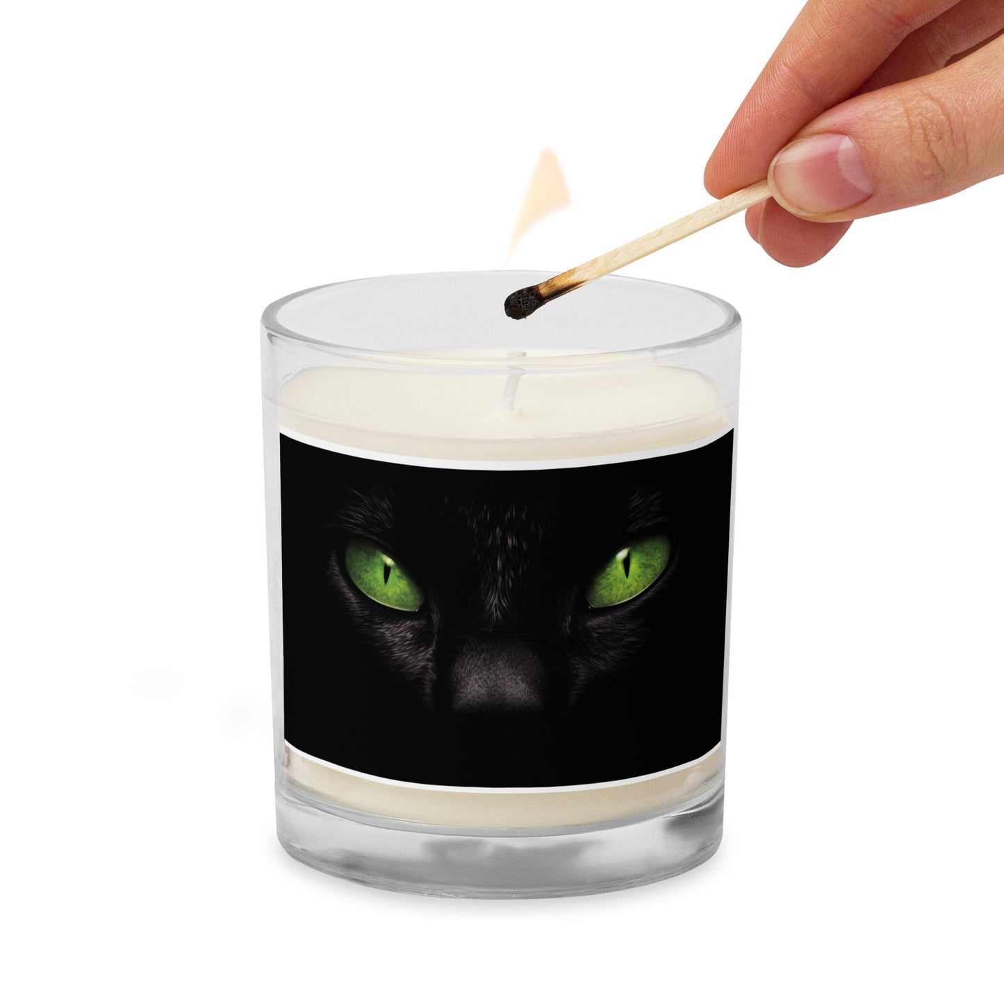 Glass jar soy wax candle HAUNTEDCRAFT