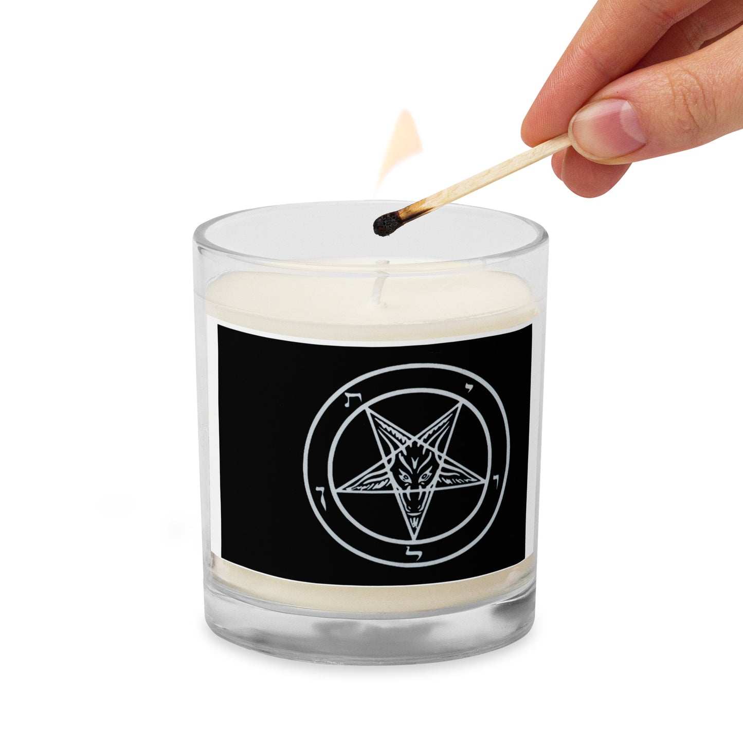 Glass jar soy wax candle HAUNTEDCRAFT